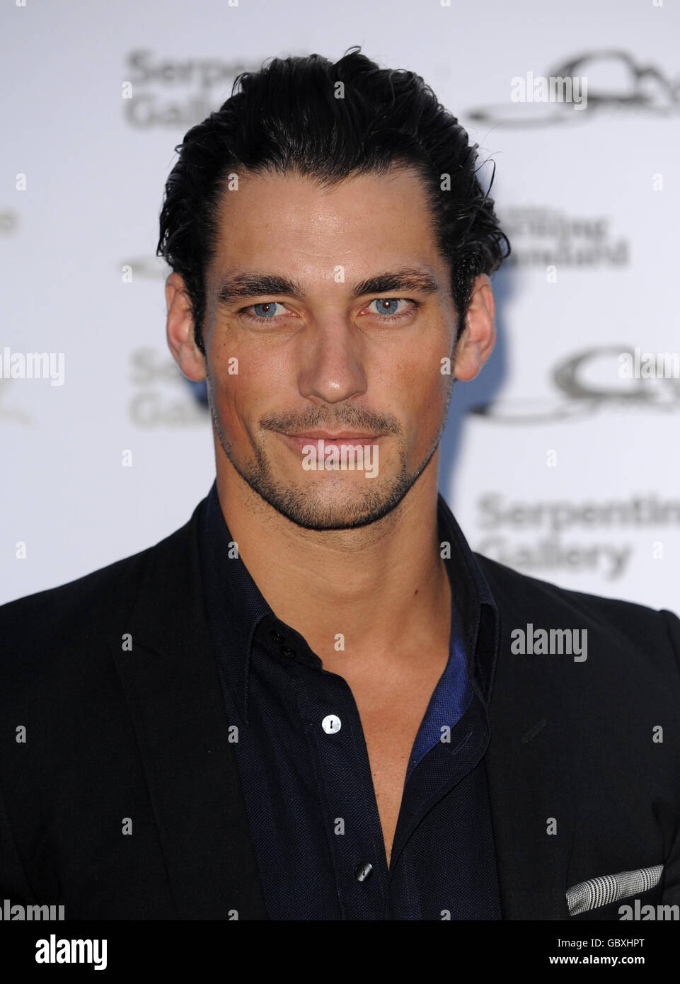 David Gandy arrives for the Serpentine Gallery Summer Party in Kensington Gardens, west London. Stock Photo