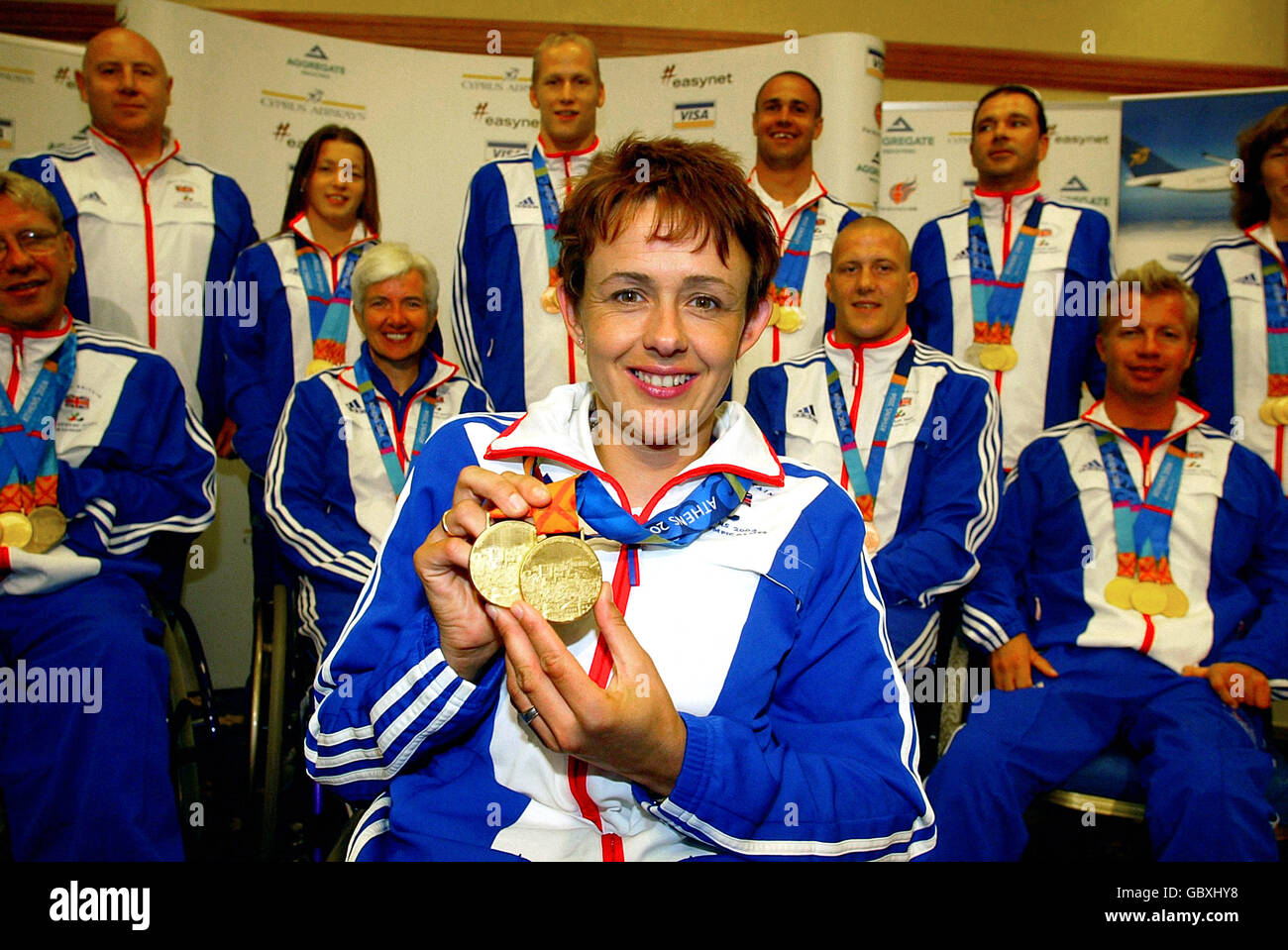 Great Britain Paralympic Team - Gatwick Airport Stock Photo