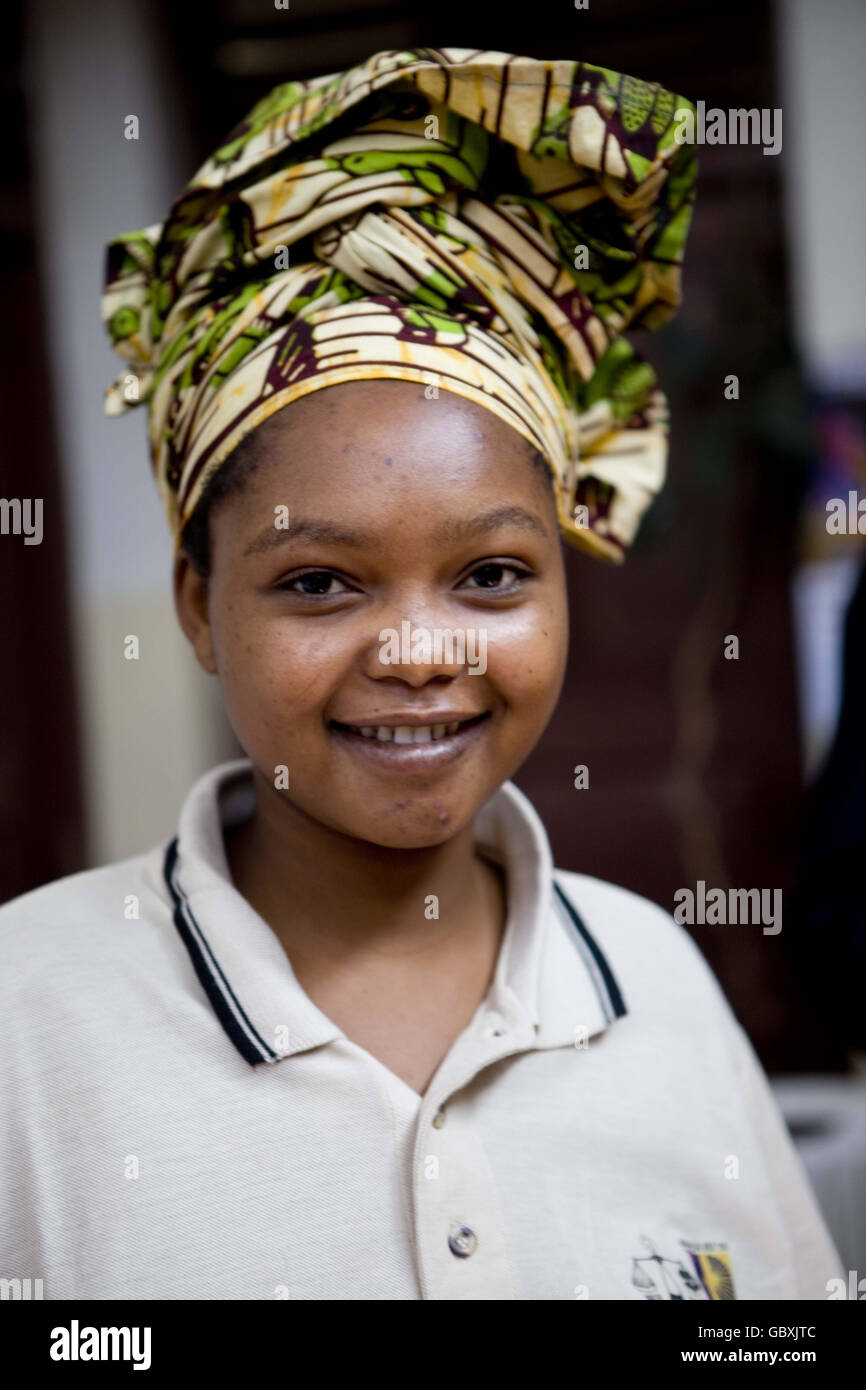 Rose Lasilwa, 19, was just 12 when she ran away from home to avoid undergoing female genital mutilation (FGM). She was supported by Afnet, the anti-female genital mutilation network in Dodoma, Tanzania. Stock Photo