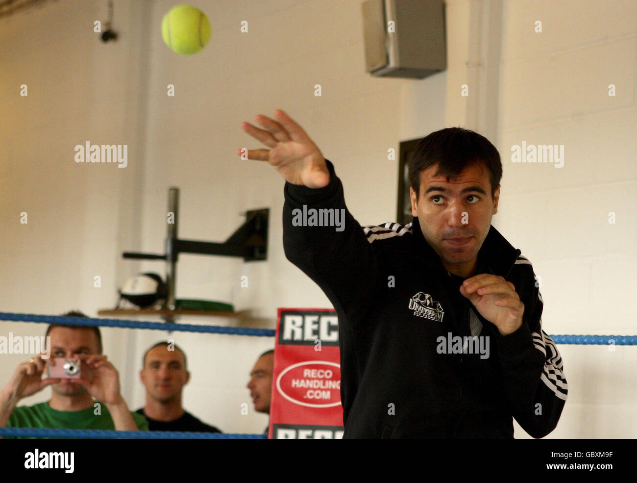 Boxing Andreas Kotelnik Media Workout Arnie's Gym Stock Photo Alamy