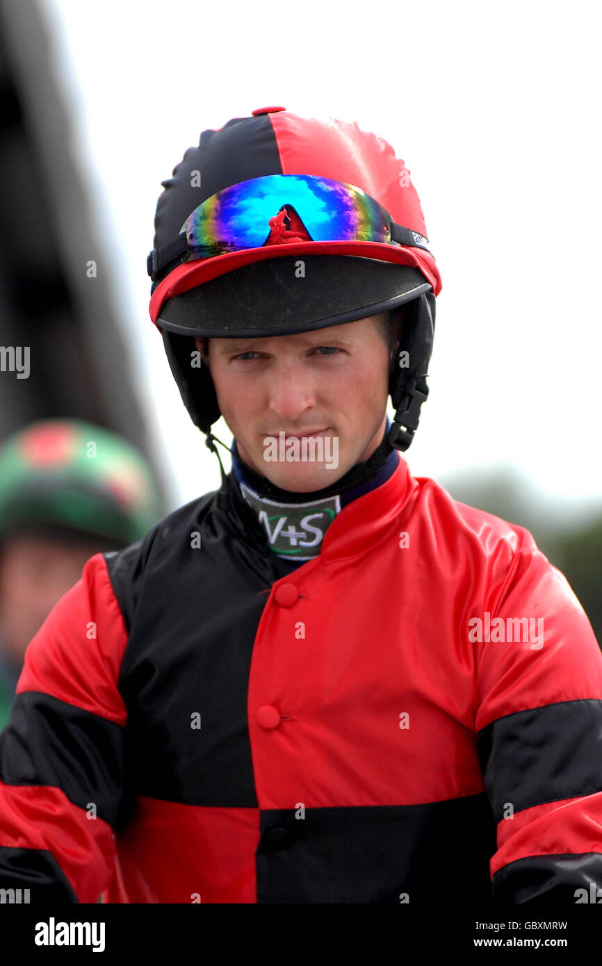 Horse Racing, Southwell Races. Chris Honour, Jockey Stock Photo