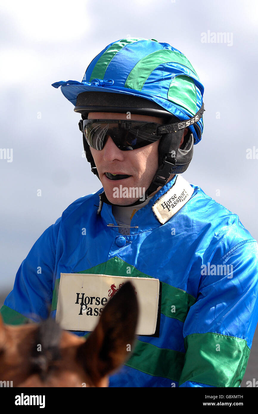 Horse Racing, Southwell Races. Tony Scudamore, jockey Stock Photo