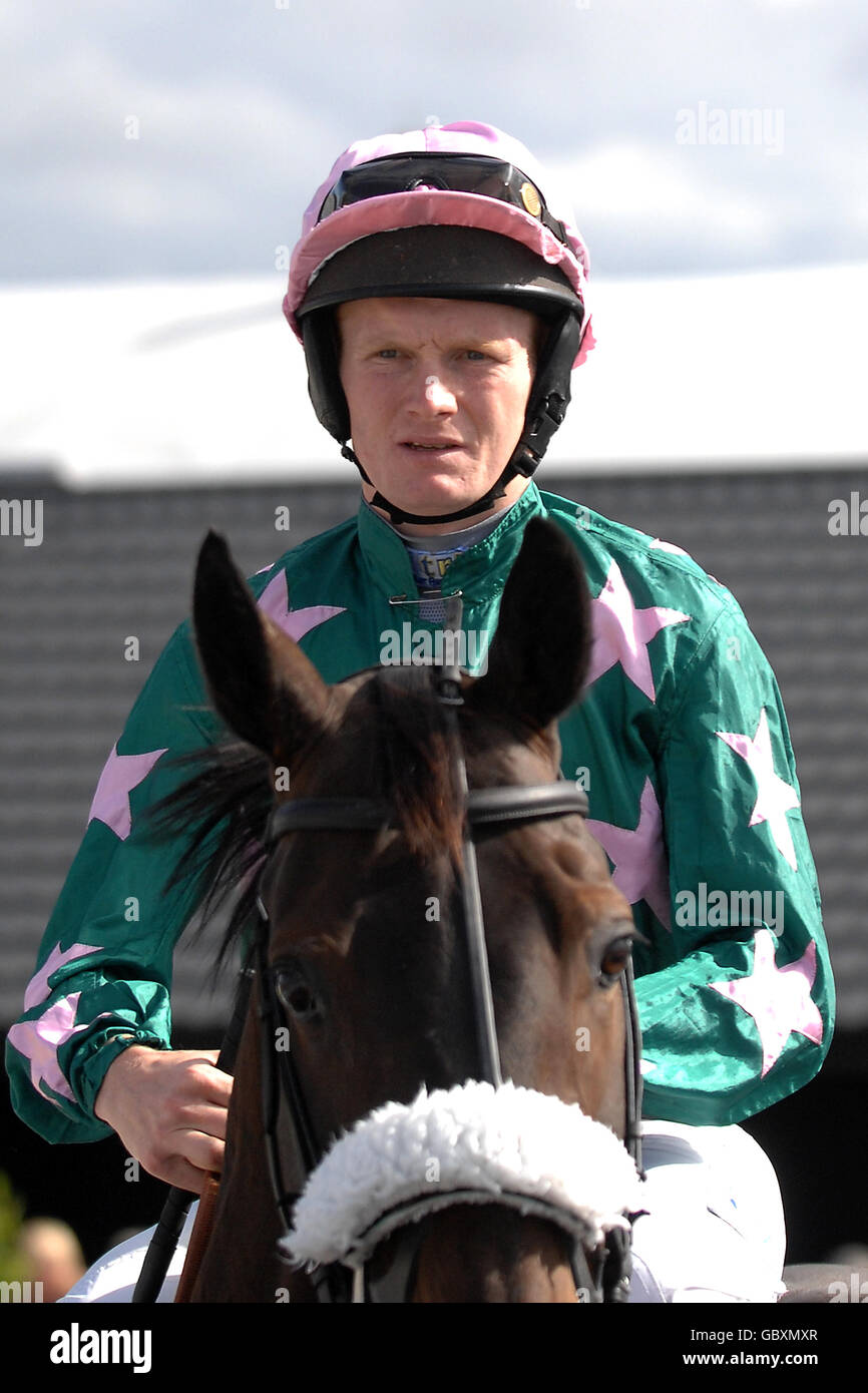 Horse Racing, Southwell Races. Charlie Poste, jockey Stock Photo Alamy