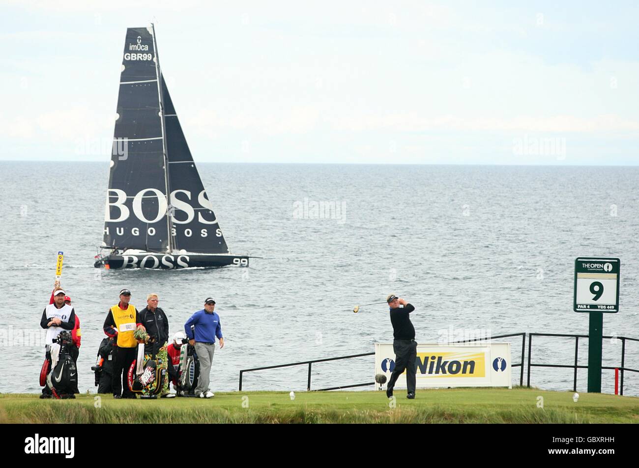 USA's Tom Lehman in action during the second day of the Open Championship at Turnberry Golf Club. Stock Photo