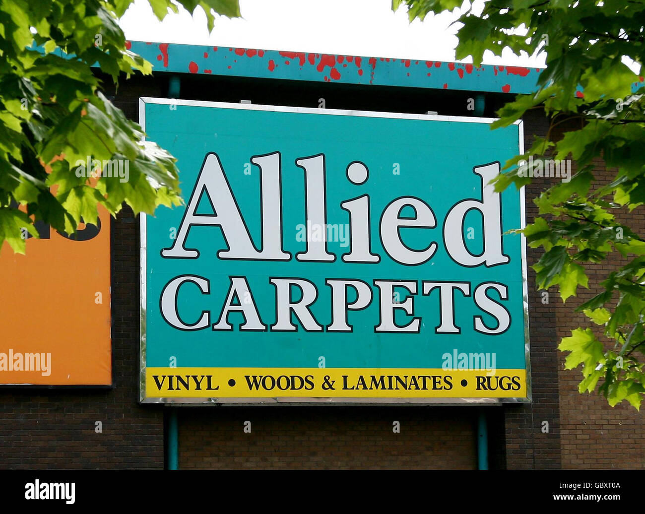 A general view of Allied Carpets in Tunbridge Wells, Kent Stock Photo
