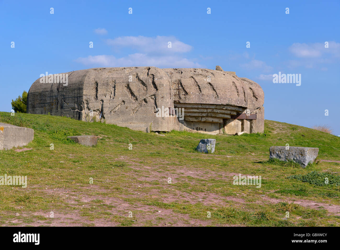 Bunker at Granville in France Stock Photo Alamy