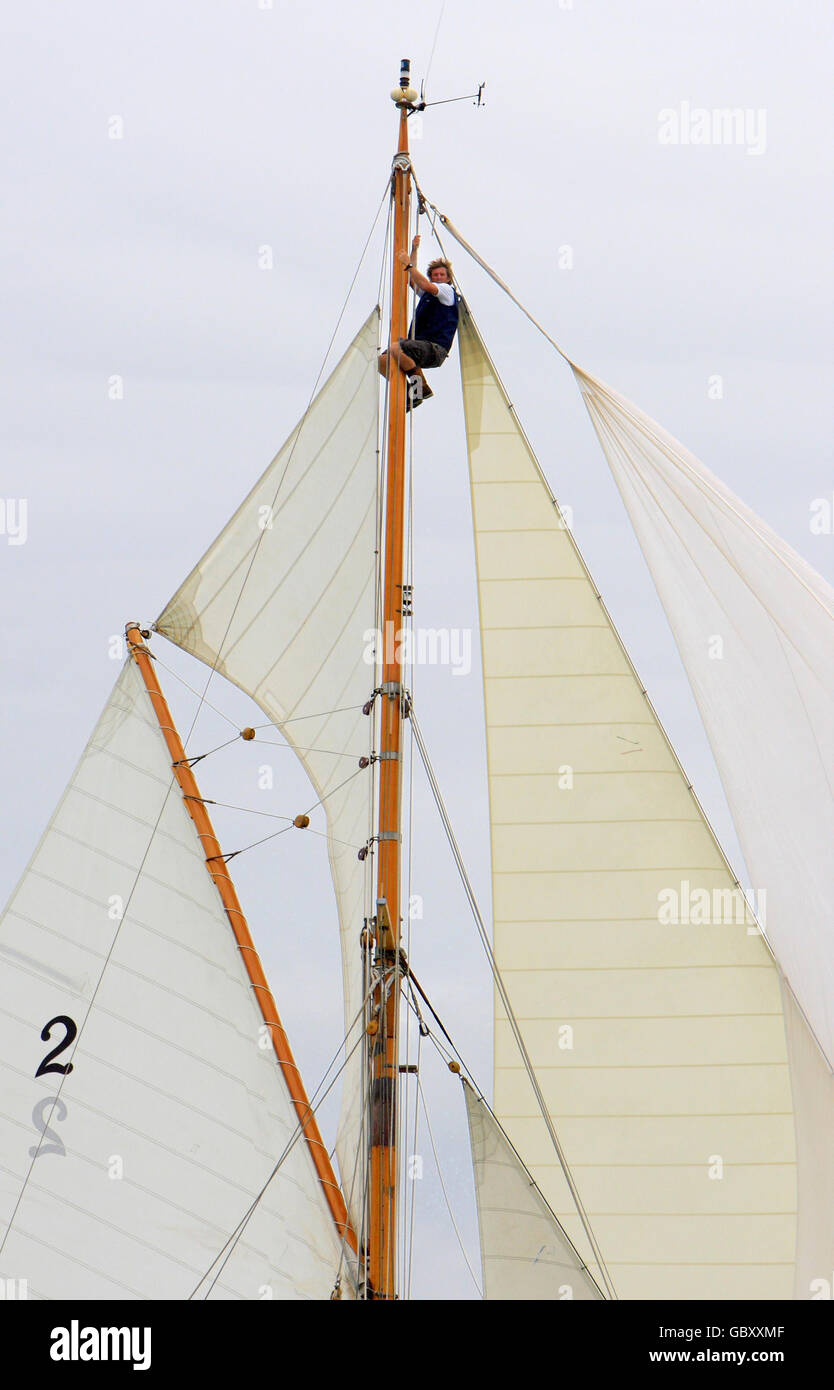 British Classic Yacht Club regatta Stock Photo Alamy
