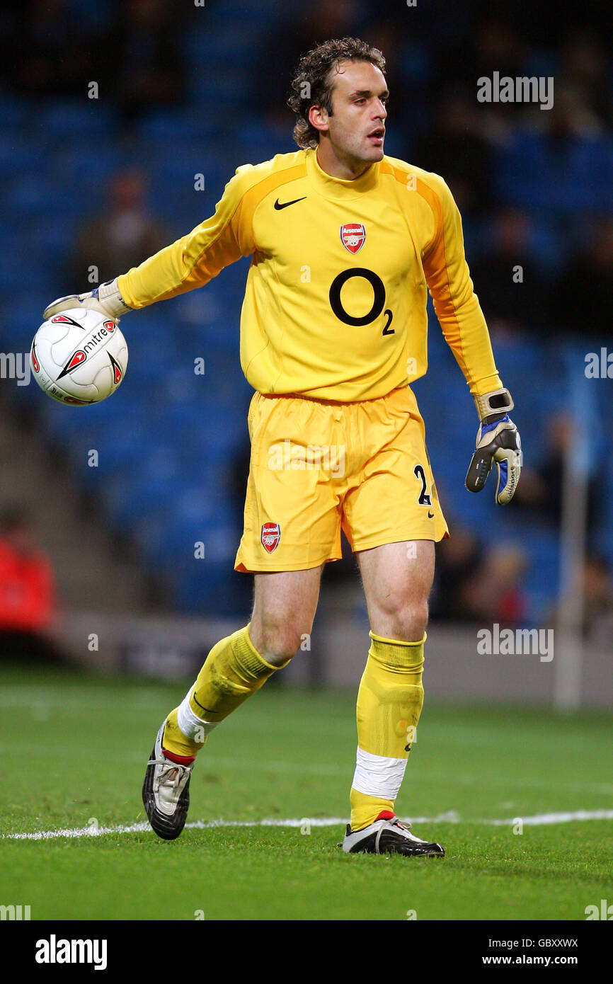 Soccer - Carling Cup - Third Round - Manchester City v Arsenal. Manuel Almunia, Arsenal goalkeeper Stock Photo