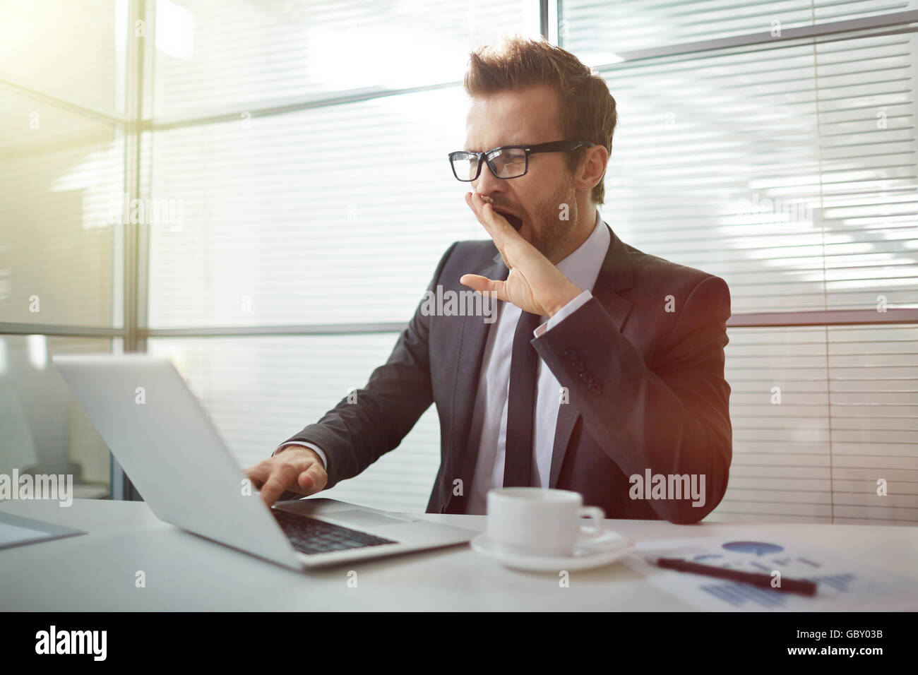 Bored Office Typing High Resolution Stock Photography and Images - Alamy
