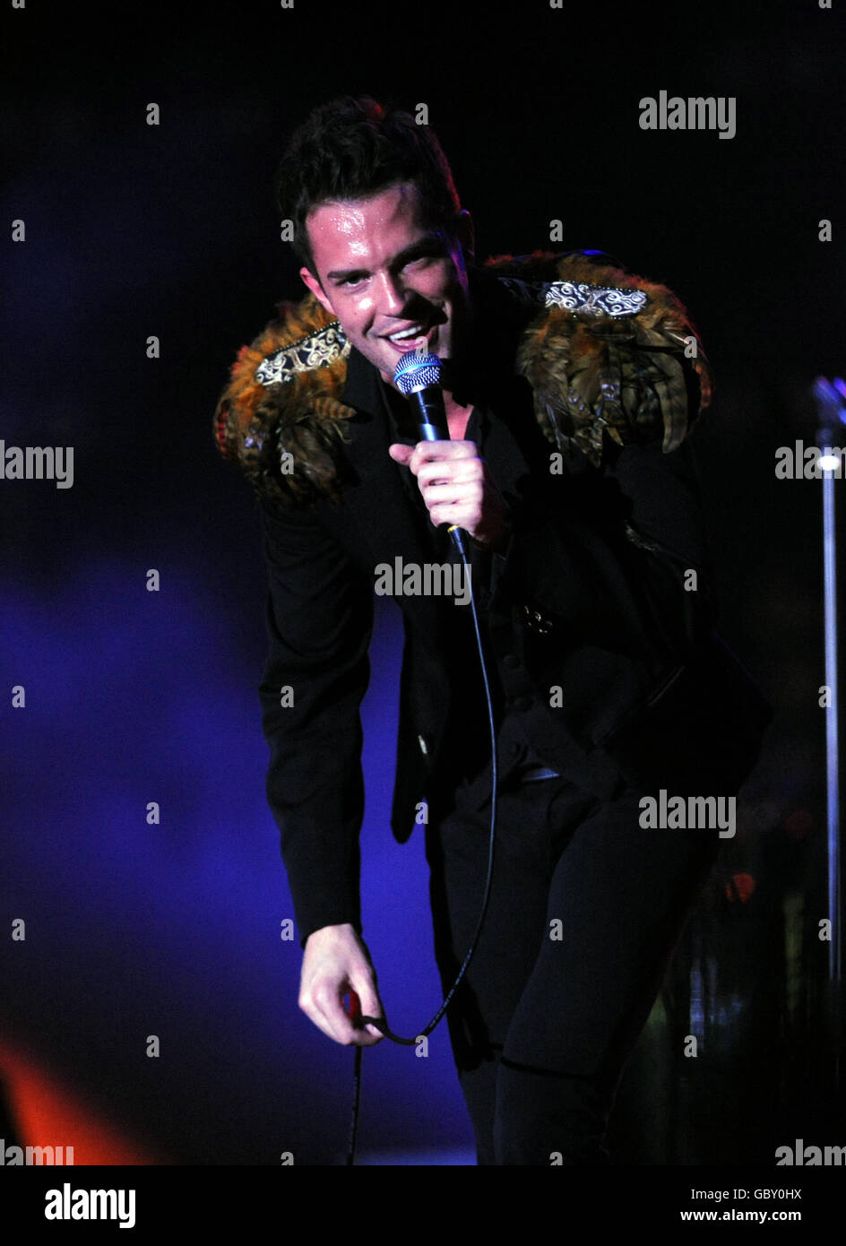Brandon Flowers of the Killers performs during day 4 of the 15th