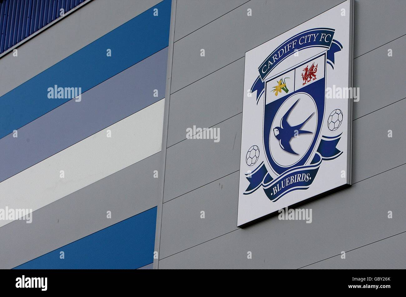 Close up of Cardiff City FC badge Stock Photo - Alamy