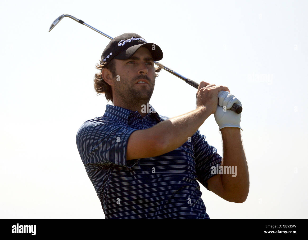 Australia's Mathew Goggin in action during the fourth day of the Open