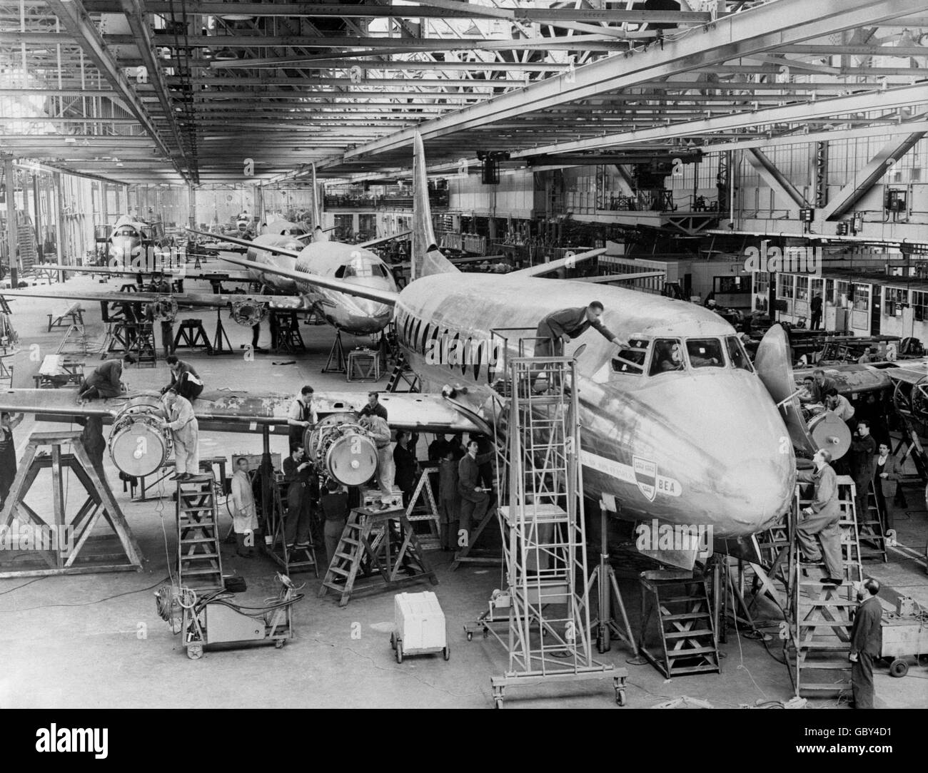 Aviation - Vickers Armstrong Viscounts - Brooklands Stock Photo ...