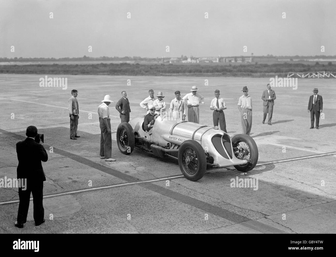 Motor Racing - John Cobb Record Attempt - Brooklands Stock Photo