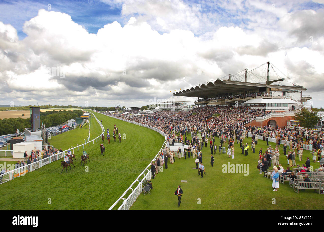 An Aerial View Of Goodwood Racecourse High Resolution Stock Photography ...