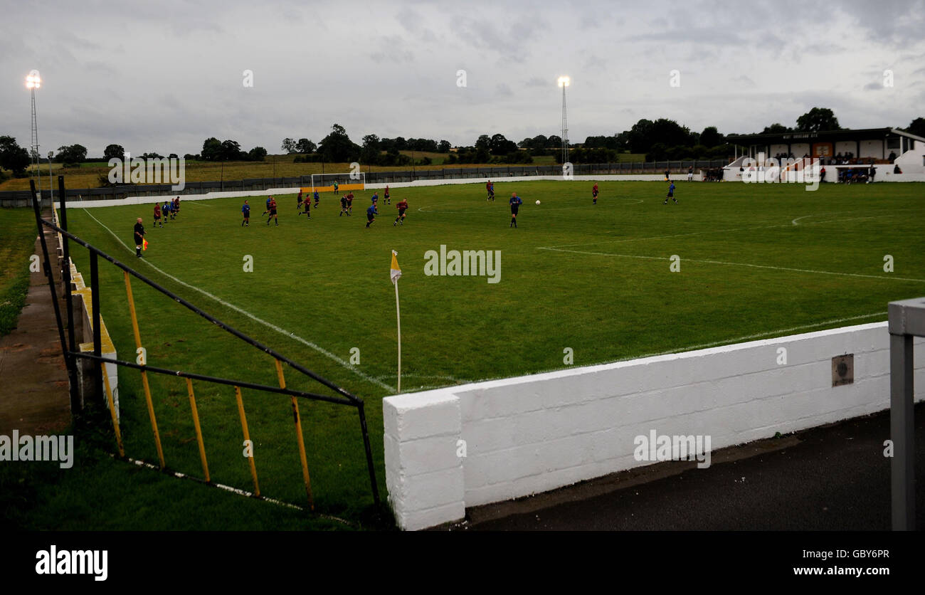 Action between west auckland stokesley at the darlington road ground hi
