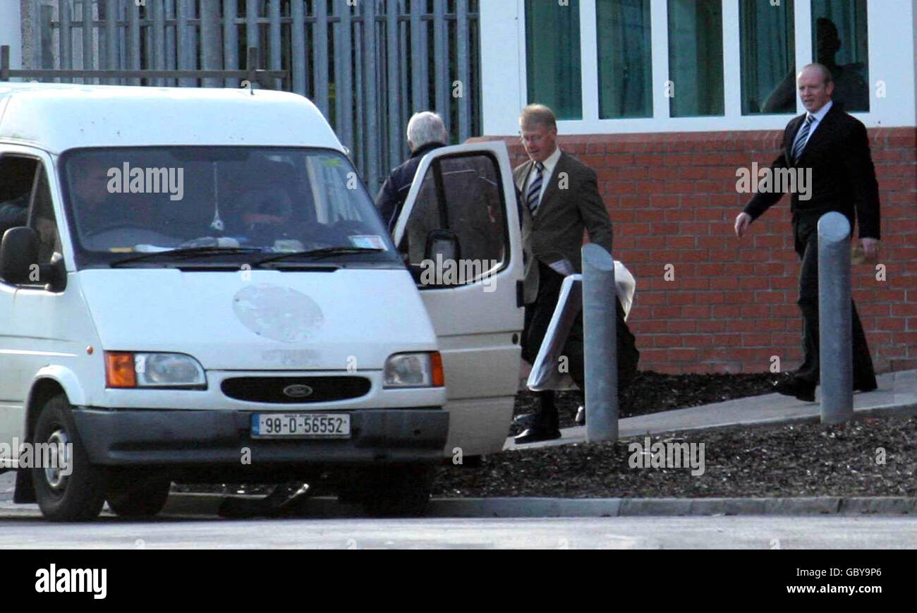 IRA killers Pearse McAuley (right) and Kevin Walsh, are released from jail today after serving ten years for shooting dead a Garda Detective in a hold-up. Stock Photo
