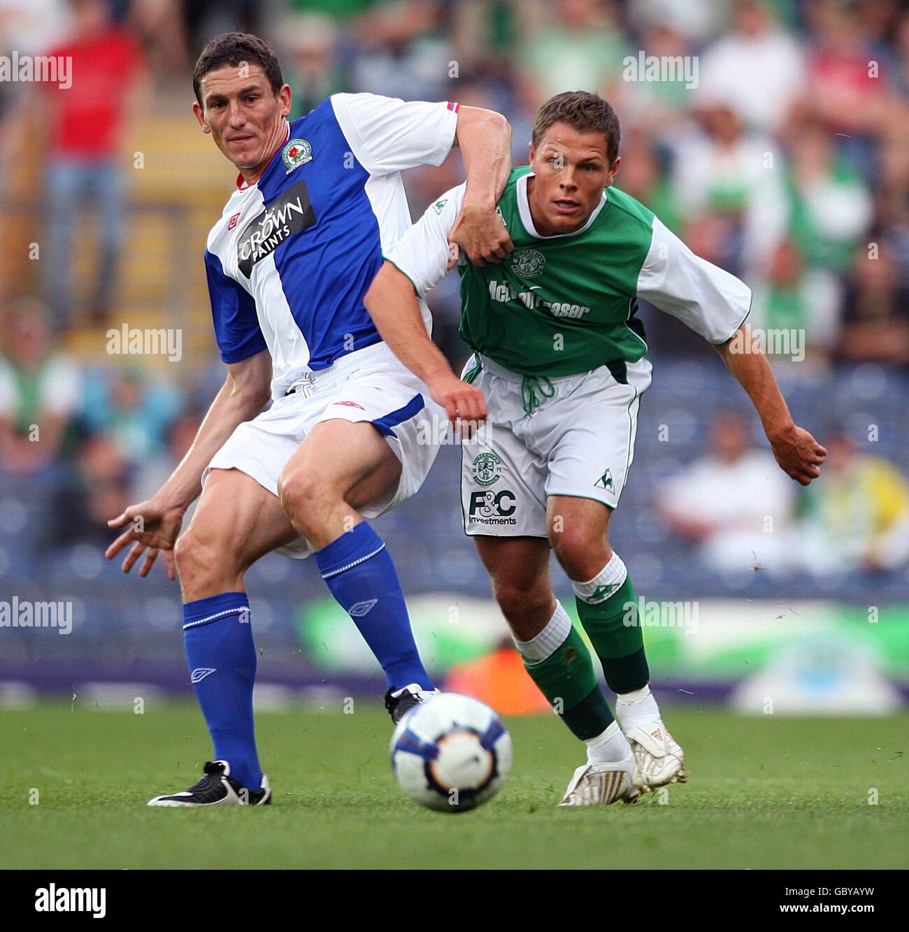 Soccer - Pre Season Friendly - Blackburn Rovers v Hibernian - Ewood Park Stock Photo