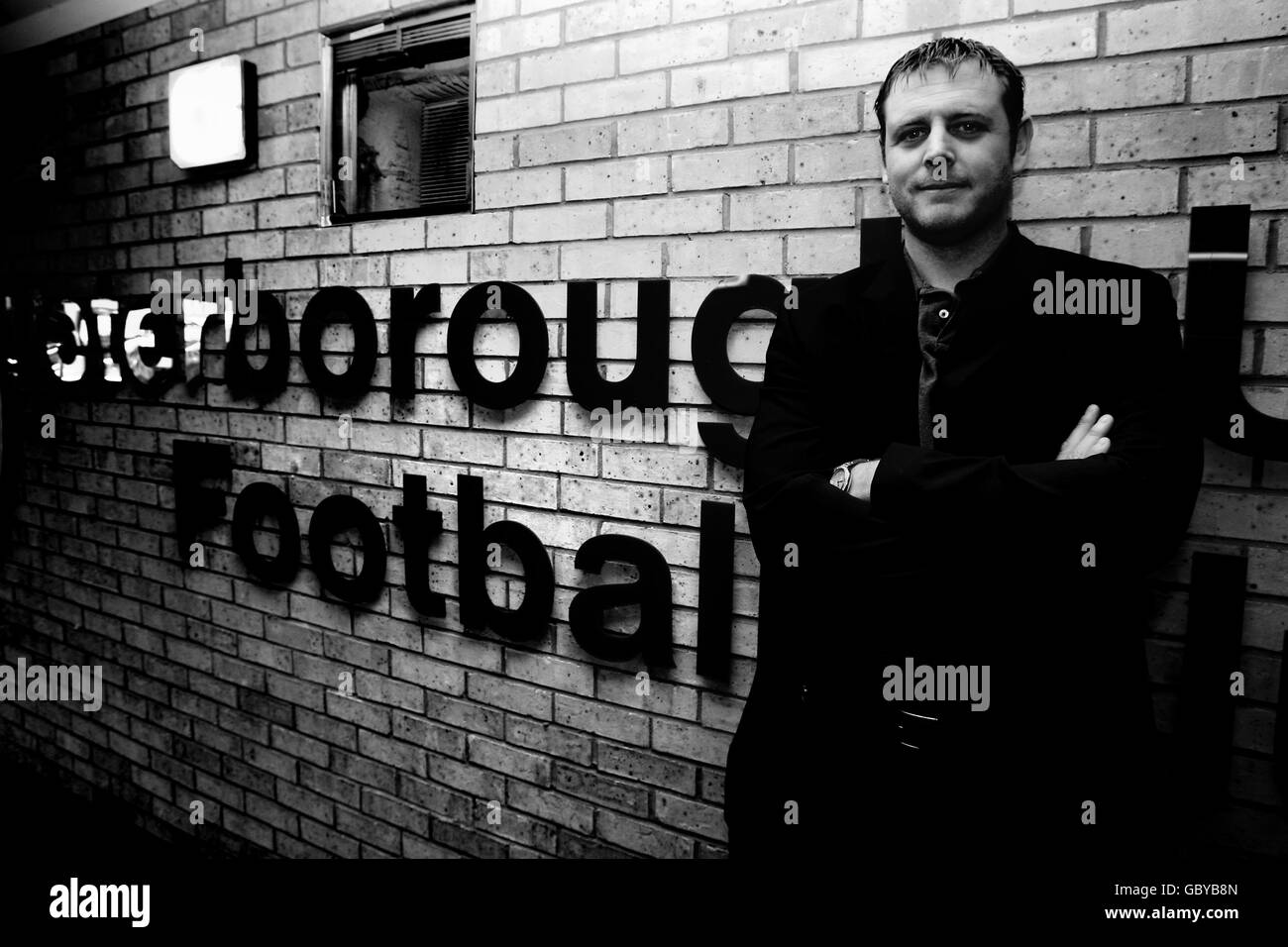 Soccer - Coca-Cola Football League Championship - Peterborough United Photocall 2009/10 - London Road Stock Photo