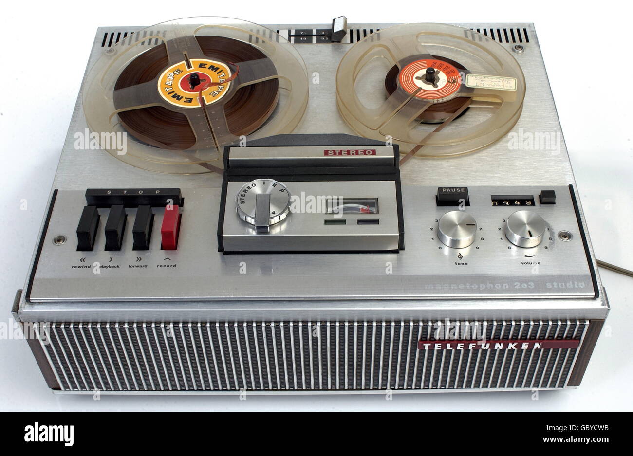 technics, tape recorders, Telefunken stereo tape recorder "magnetophon  203", 1967, Additional-Rights-Clearences-Not Available Stock Photo - Alamy