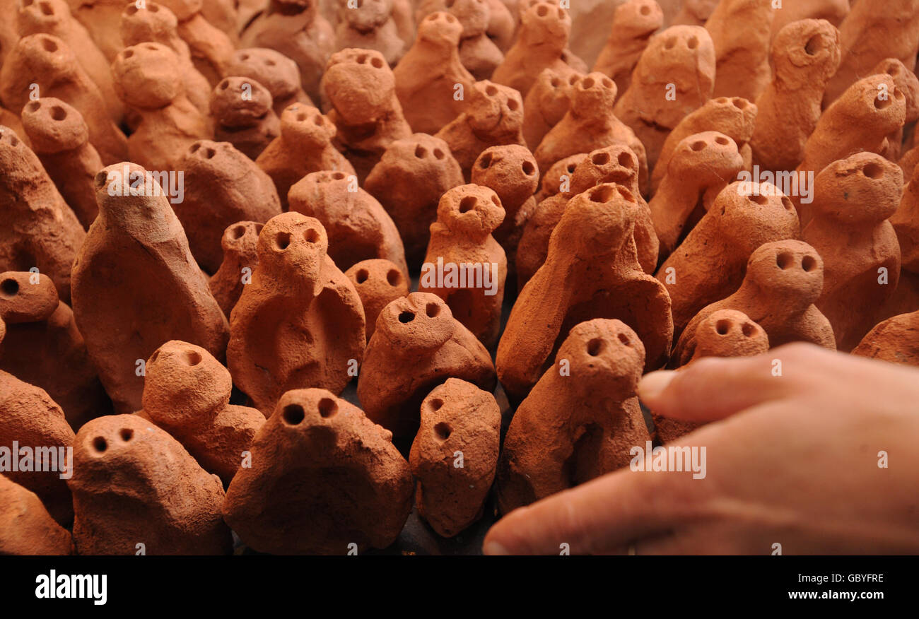 Gormley's Field for the British Isles Stock Photo