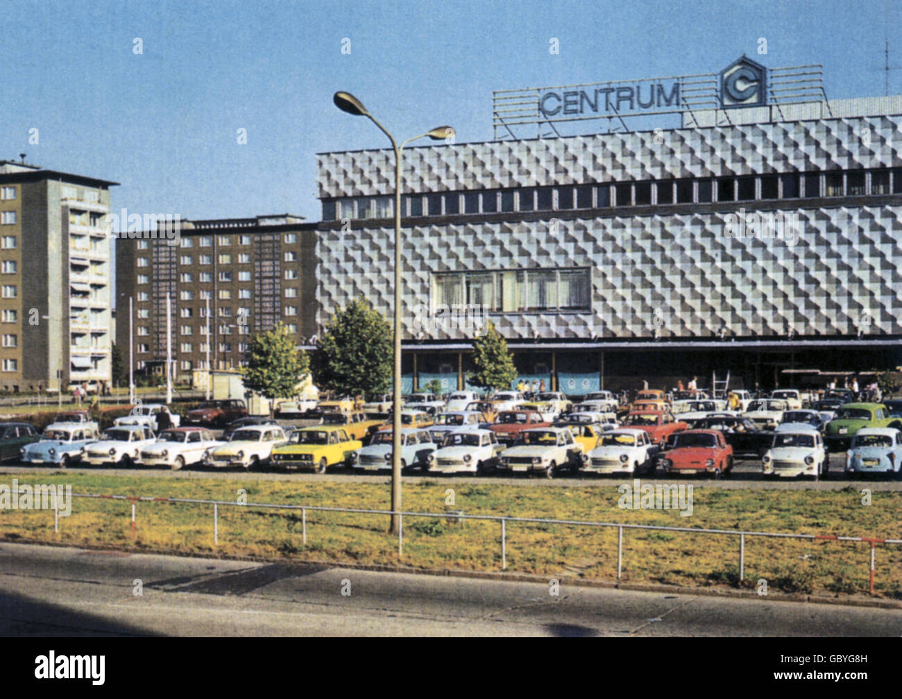 geography / travel, Germany, East-Germany, Hoyerswerda, building, department store Centrum, 1970s, Additional-Rights-Clearences-Not Available Stock Photo