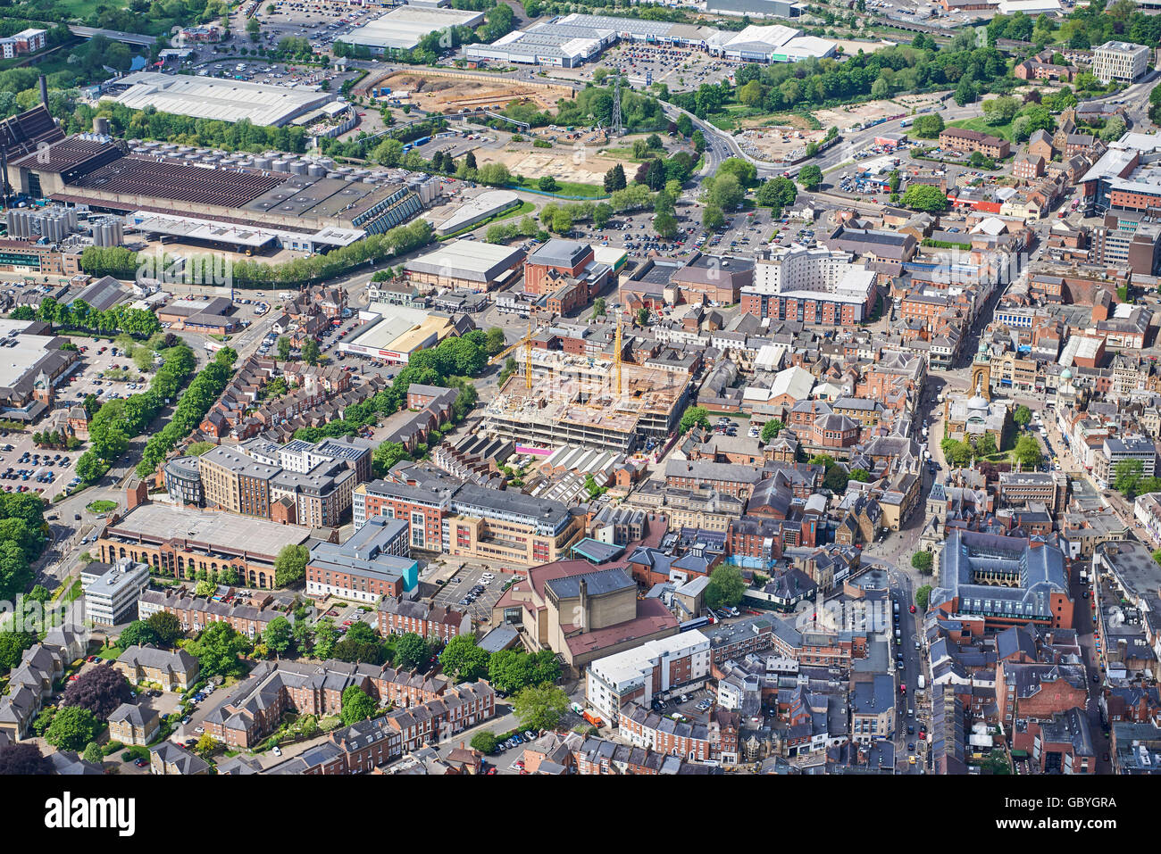 Northampton Town centre, Northamptonshire, UK Stock Photo