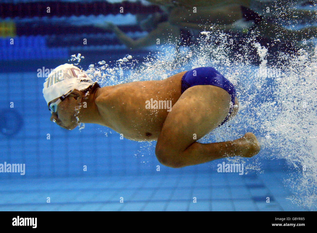 Swimming - Athens Paralympic Games 2004 - Men's S3 200m Freestyle - Heats Stock Photo