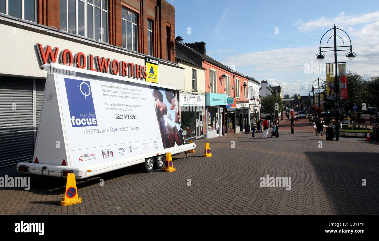 A woolworths store at 54 56 street in bathgate hires stock