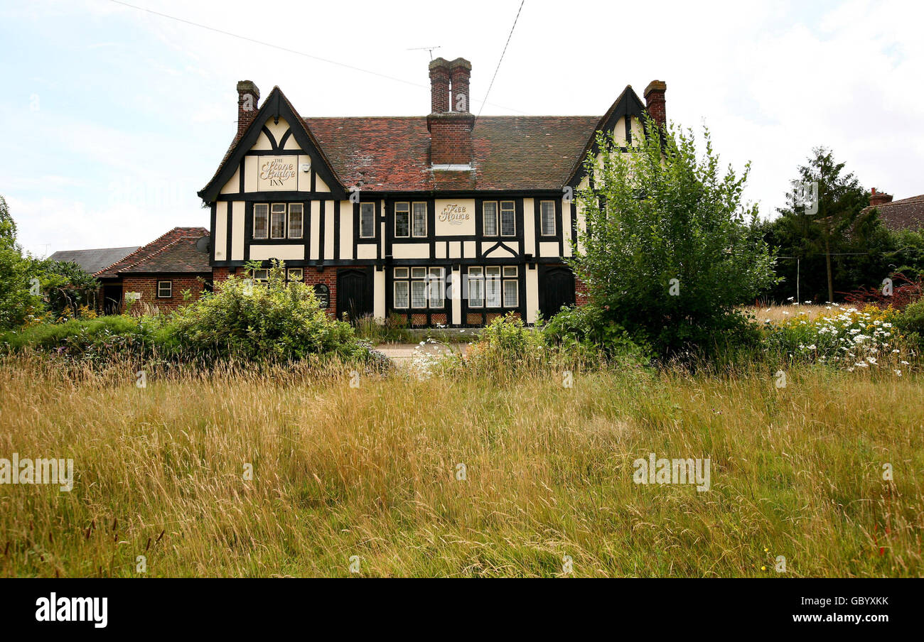 Stone Bridge Inn A general view of the Stone Bridge Inn, Woodchurch, Kent, which closed ...