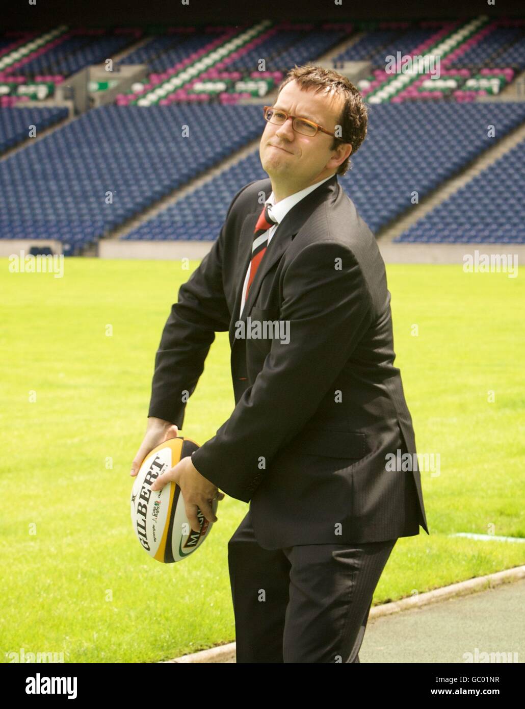 Rugby Union - SRU Announcement - Murrayfield Stock Photo