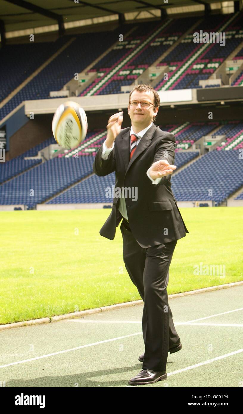 Rugby Union - SRU Announcement - Murrayfield Stock Photo