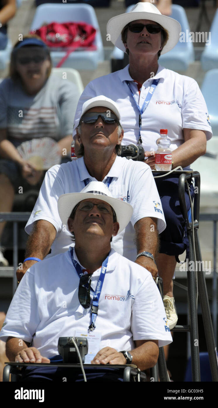 Judges fina world swimming championships in rome hires stock