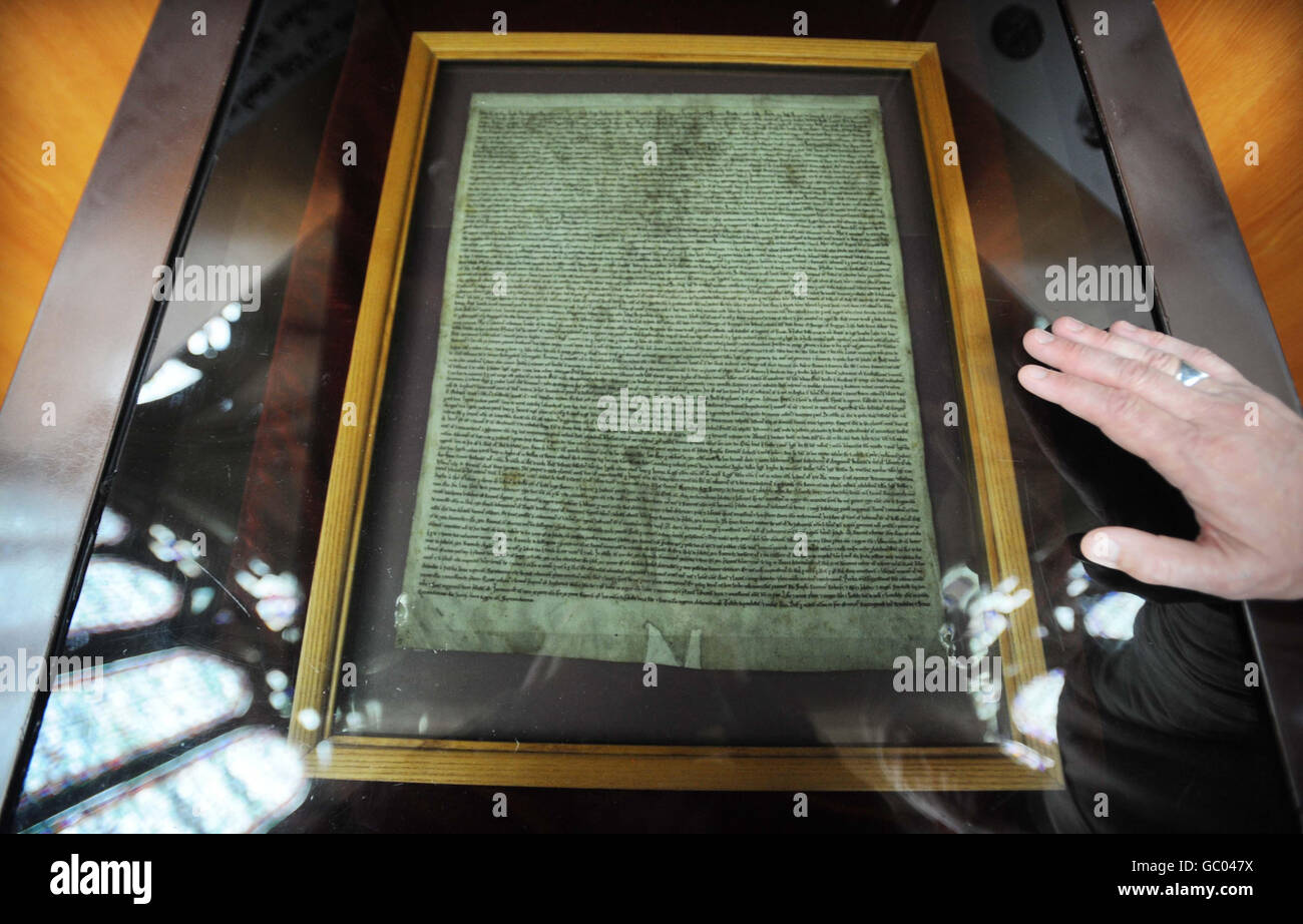 Magna Carta receives Memory of the World status Stock Photo