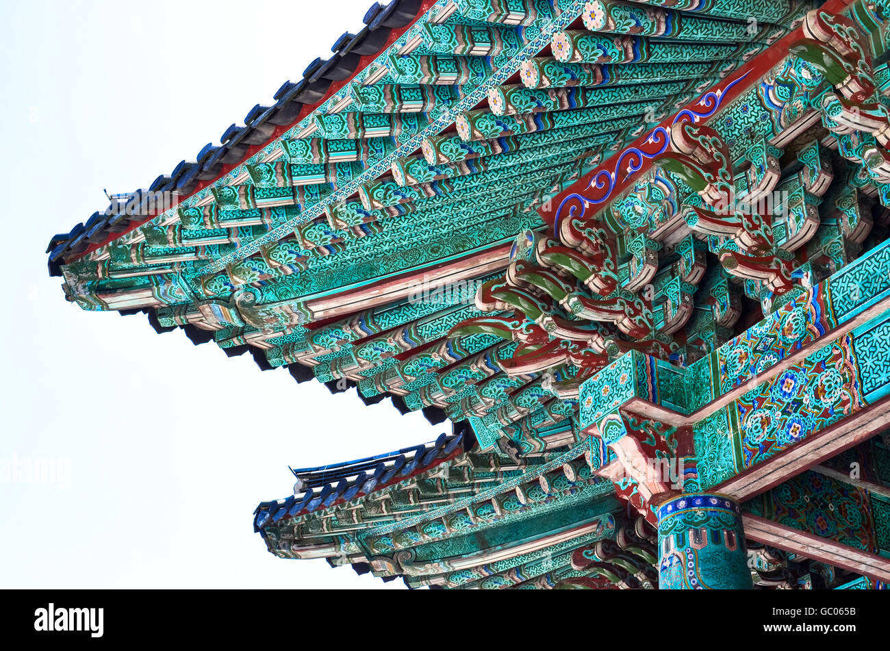  Traditional Korean Roof Eves in Gyeongju South Korea 