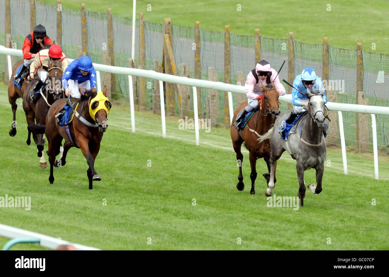 Horse Racing August Festival Ladies Day Brighton Racecourse Stock