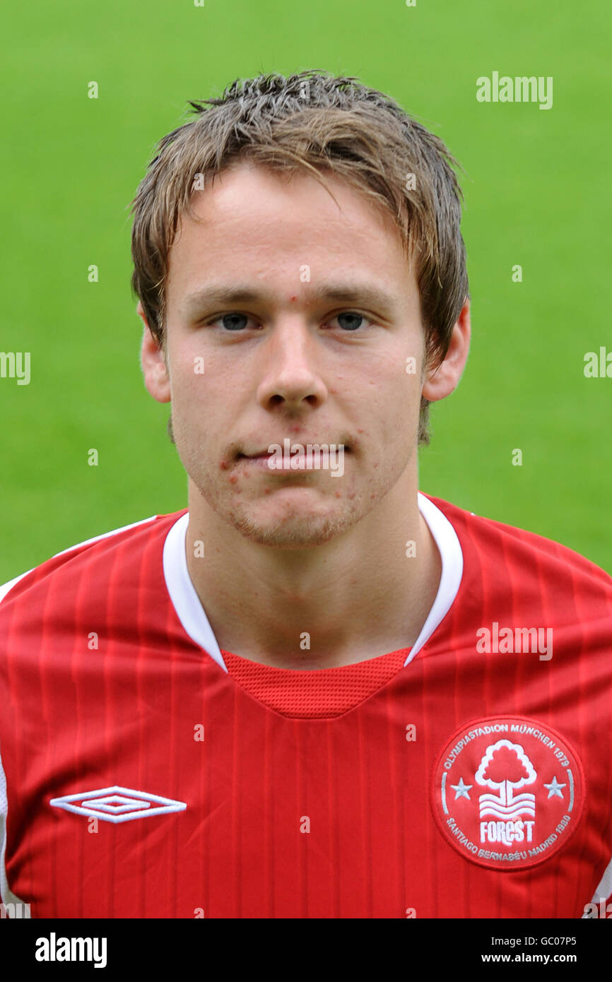 Soccer - Coca-Cola Football League Championship - Nottingham Forest Photocall 2009/10 - City Ground. Chris Gunter, Nottingham Forest Stock Photo