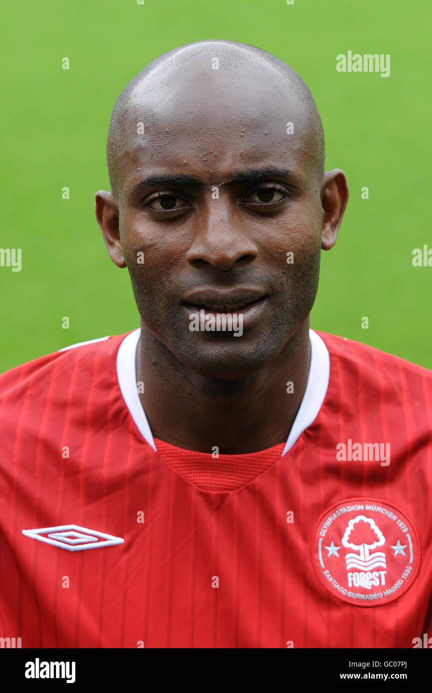 Soccer - Coca-Cola Football League Championship - Nottingham Forest Photocall 2009/10 - City Ground. Dele Adobola, Nottingham Forest Stock Photo