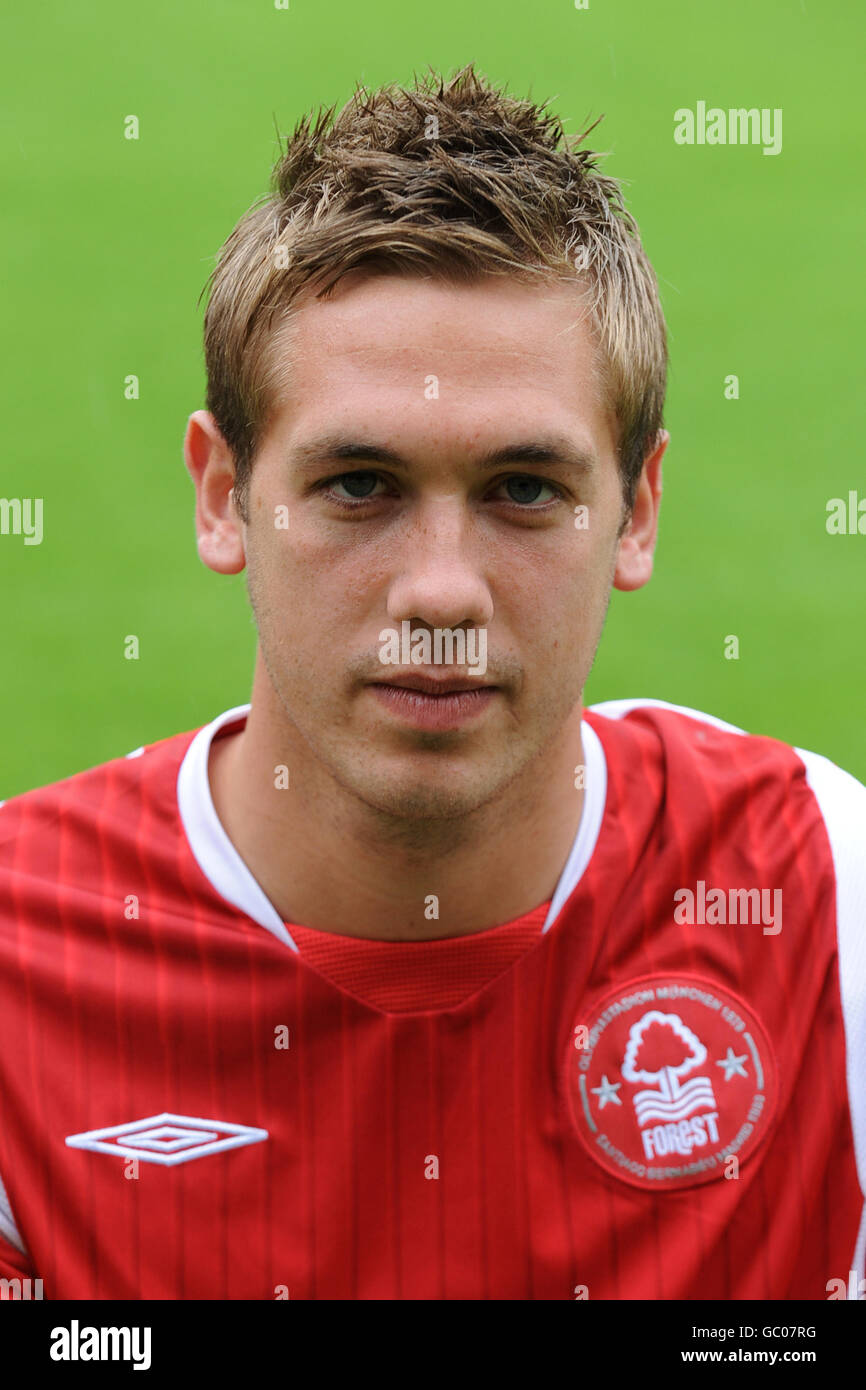 Soccer - Coca-Cola Football League Championship - Nottingham Forest Photocall 2009/10 - City Ground. Luke Chambers, Nottingham Forest Stock Photo