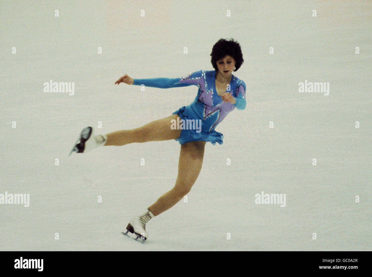 The Winter Olympics - Sarajevo - Ladies Figure Skating - 1984 Stock Photo