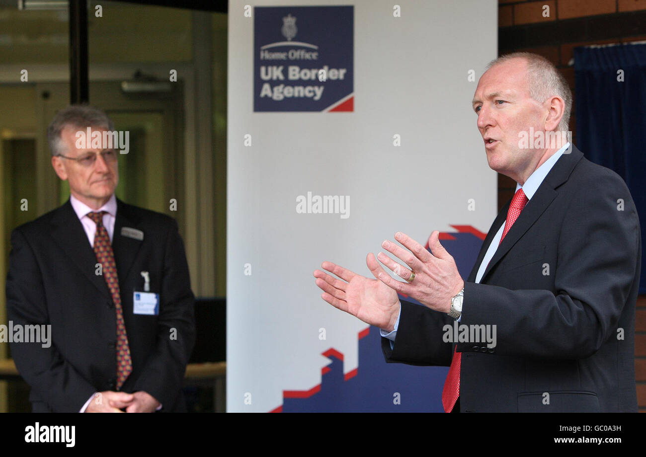 Paul goggins opens new belfast office hires stock photography and