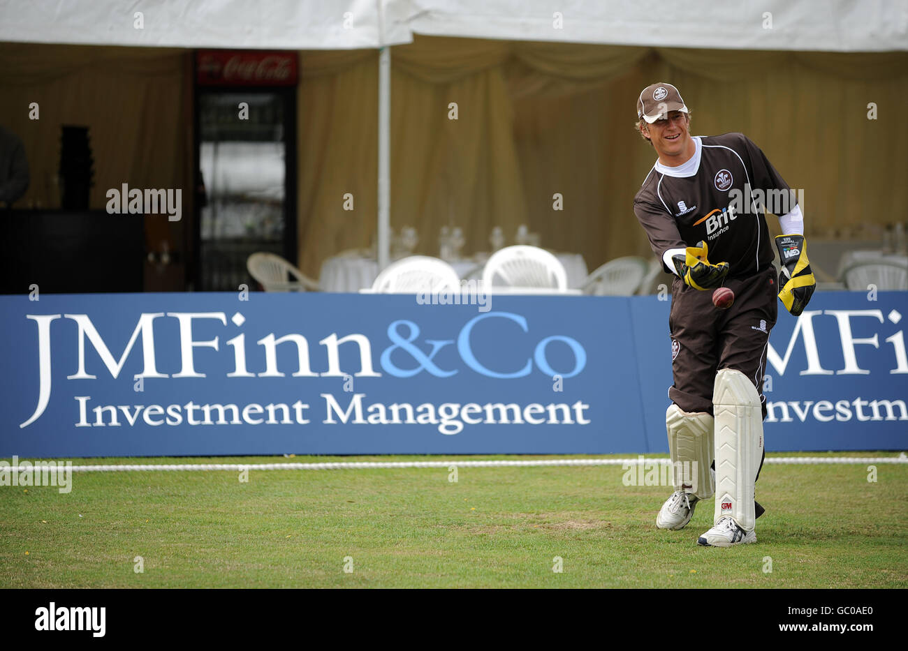 Cricket - Liverpool Victoria County Championship - Division Two - Day One - Surrey v Essex - Guildford Cricket Club Stock Photo