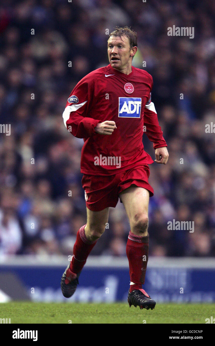 Scottish Soccer - Bank Of Scotland Premier Division - Rangers v Aberdeen. Steve Tosh, Aberdeen Stock Photo