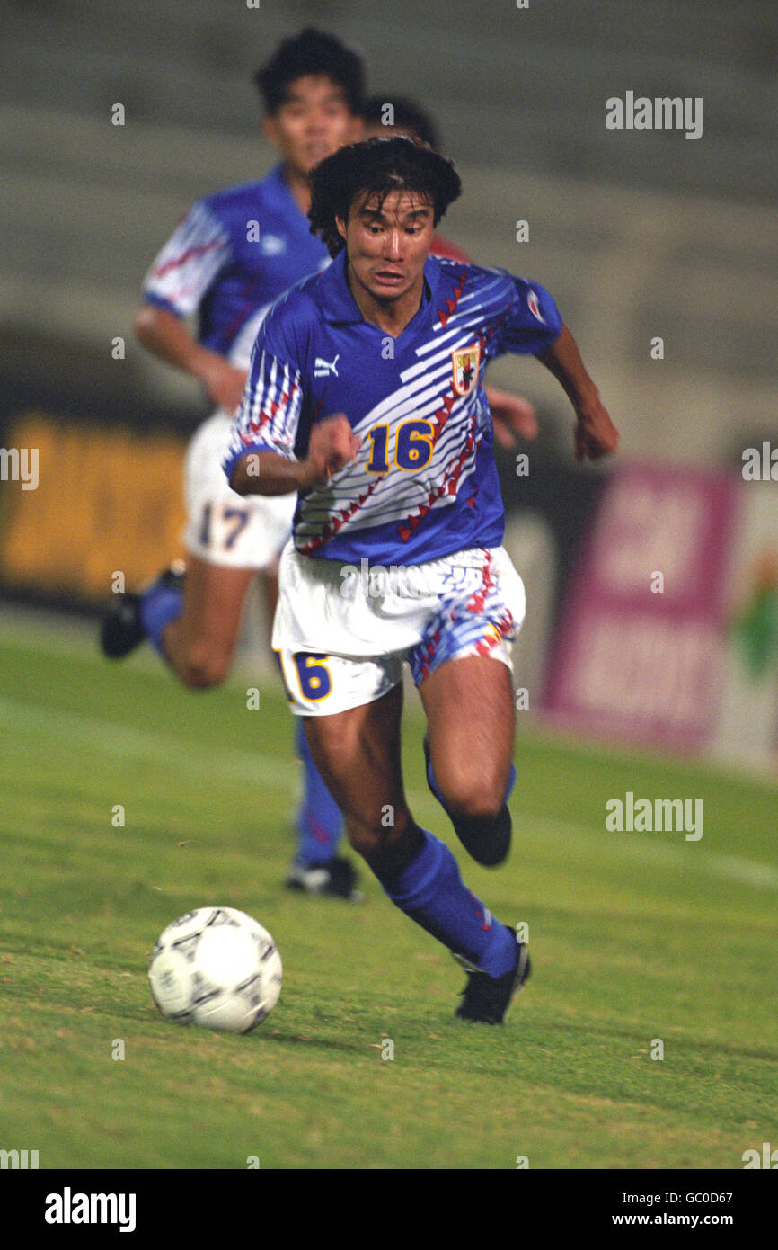 Soccer 1994 Fifa World Cup Qualification Asian Football Confederation Final Round Japan V North Korea Khalifa Inter Stock Photo Alamy
