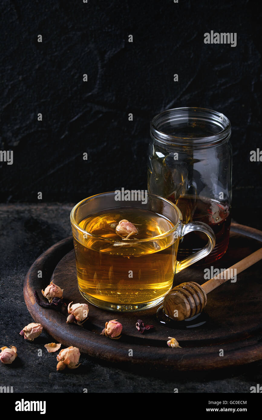Herbal tea with honey Stock Photo Alamy