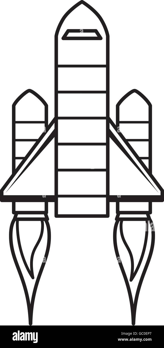 rocket launch isolated icon design Stock Vector Image & Art - Alamy