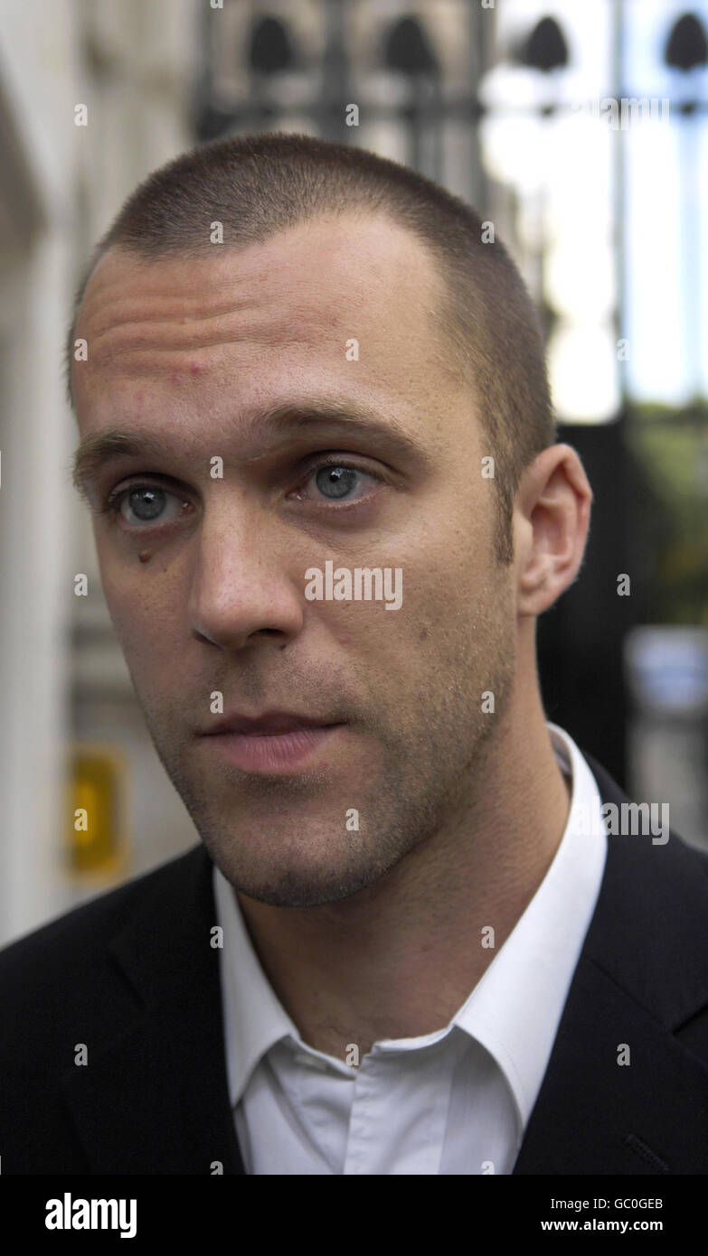 Protest soldier Joe Glenton Stock Photo