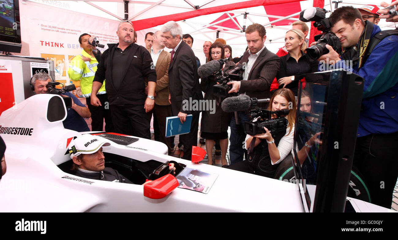 Formula One Motor Racing - Jenson Button Photocall - Birmingham Stock Photo