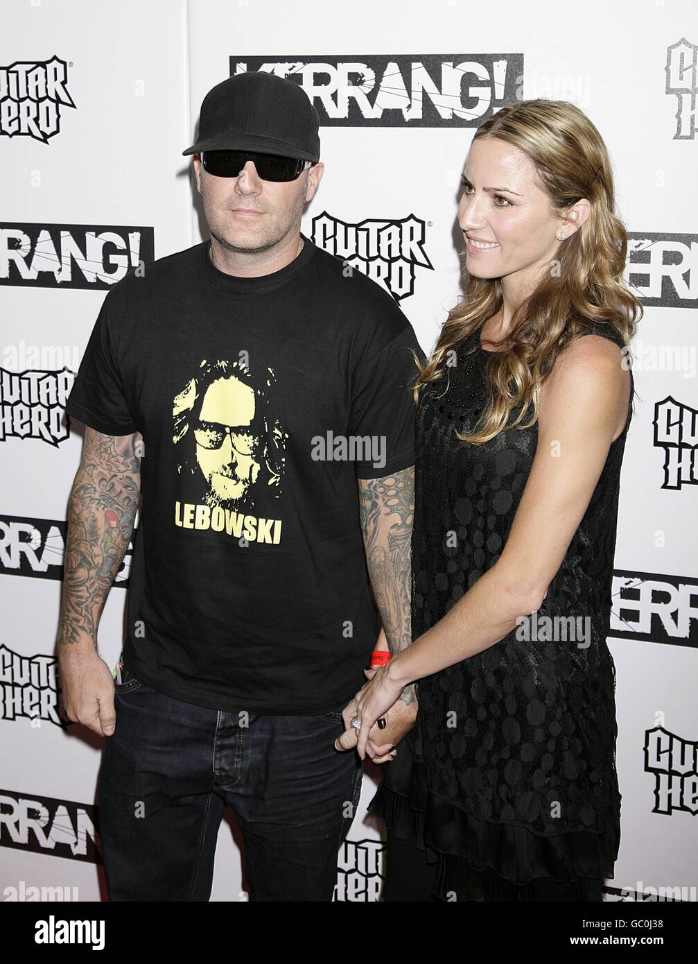 Fred Durst of Limp Bizkit and girlfriend Esther Nazarov arriving at the Kerrang! Awards, at the