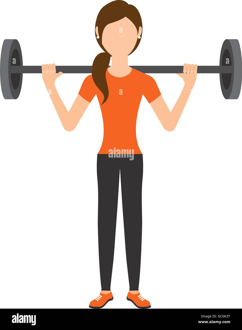 Download woman lifting weights isolated icon design Stock Vector Art & Illustration, Vector Image ...